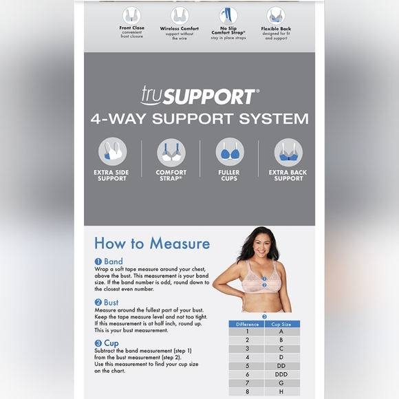 (4) Playtex 18 hour front close bra - Picture 4 of 6